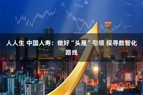 人人生 中国人寿：做好“头雁”引领 探寻数智化路线