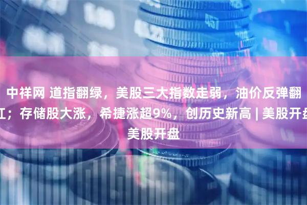 中祥网 道指翻绿,美股三大指数走弱,油价反弹翻红;存储股大涨,希捷涨超9%,创历史新高 | 美股开盘